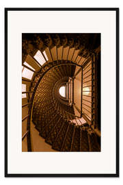 Gerahmter Kunstdruck Goldene Treppe