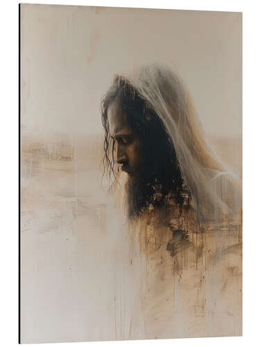 Aluminium print Portrait of Jesus