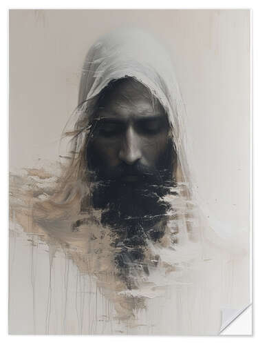 Muursticker "On the third day he rose from the dead"