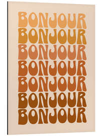 Magnettafel Bonjour Groovy 70s