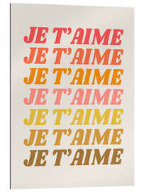 Tableau en plexi-alu Je t&#039;aime