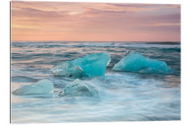 Gallery print Glacier ice at dawn