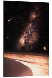 Magnettafel Alleine zwischen Sternenstaub und Sand