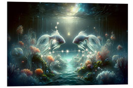 Foam board print Pisces Astrological Sign in the Zodiac