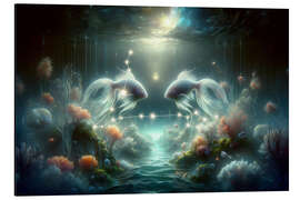 Magnettafel Das Sternzeichen Fische im Tierkreis