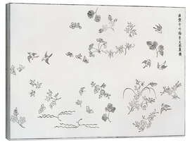 Canvas print Yatsuo No Tsubaki - Birds &amp; Butterflies