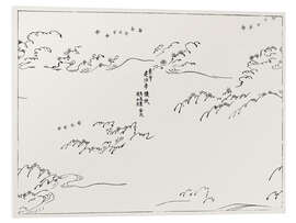 Foam board print Yatsuo No Tsubaki - Birds, Waves &amp; Wind