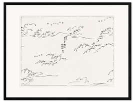 Impression artistique encadrée Yatsuo No Tsubaki - Birds, Waves &amp; Wind
