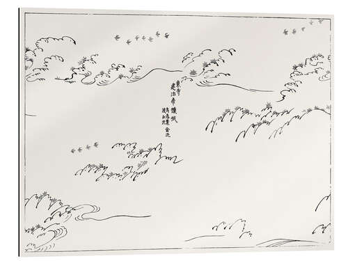 Tableau en plexi-alu Yatsuo No Tsubaki - Birds, Waves & Wind