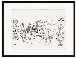 Gerahmter Kunstdruck Yatsuo No Tsubaki - Hirsch