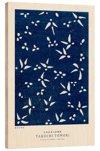 Obraz na drewnie Yatsuo No Tsubaki Blue II