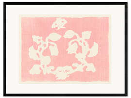 Stampa artistica con cornice Yatsuo No Tsubaki Pink II