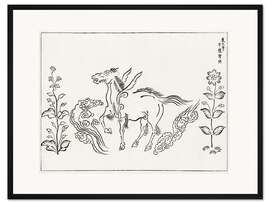 Gerahmter Kunstdruck Yatsuo No Tsubaki - Pferd