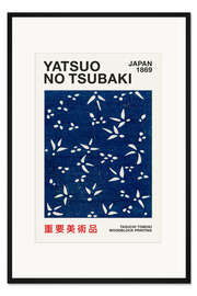 Gerahmter Kunstdruck Yatsuo No Tsubaki Blau I