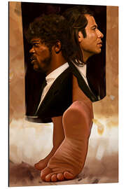 Tableau en aluminium Tarantino's trademark, Pulp Fiction