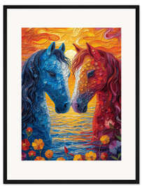 Gerahmter Kunstdruck Wilde Herzen gezähmt