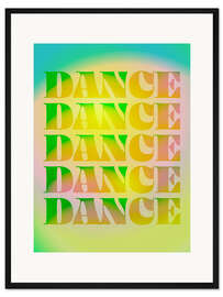Gerahmter Kunstdruck Disco Dance