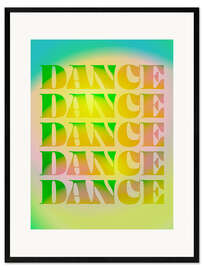 Gerahmter Kunstdruck Disco Dance