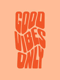 Magnettafel Groovy Good Vibes