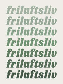 Magnettafel Friluftsliv