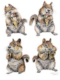 Magnettafel Verrückt nach Eiscreme