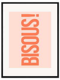 Gerahmter Kunstdruck Peach Fuzz Bisous