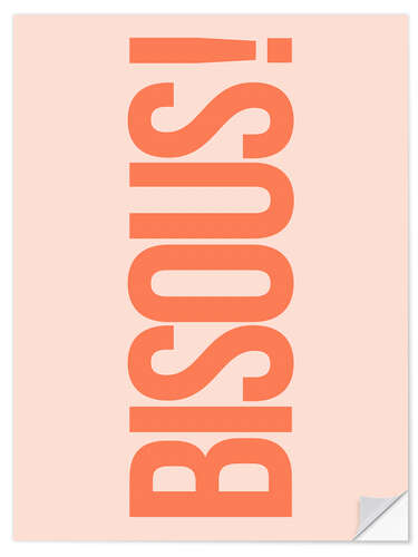 Wall sticker Peach Fuzz Bisous