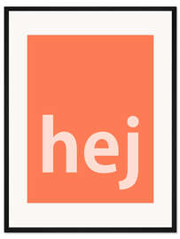 Gerahmter Kunstdruck Peach Fuzz hej