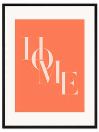 Gerahmter Kunstdruck Peach Fuzz Home