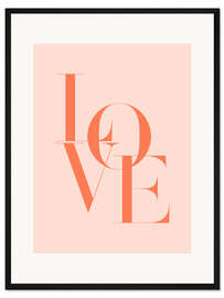 Gerahmter Kunstdruck Peach Fuzz Love