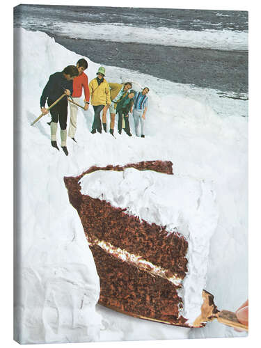 Leinwandbild Glacier Calving Cake