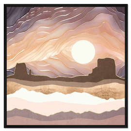 Gerahmter Kunstdruck Desert Sky