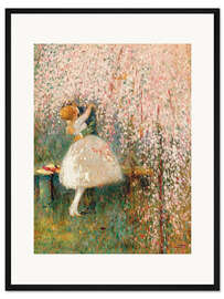 Gerahmter Kunstdruck Unter dem Rosa Baum - Georges Picard