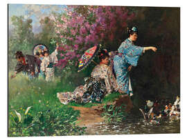 Magnettafel Romantik unter dem Blütenbaum