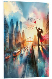 Hartschaumbild Liebe in New York