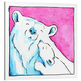 Magnettafel Eisbärenliebe