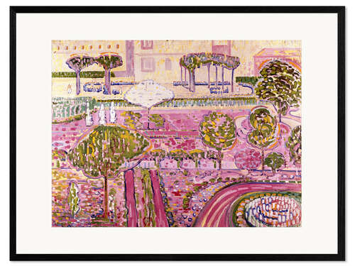 Impressão artística com moldura The Pink Garden, 1907