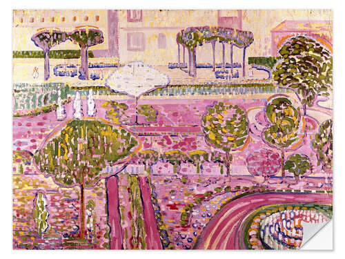 Vinilo para la pared The Pink Garden, 1907