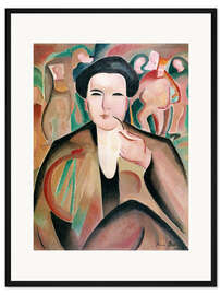 Gerahmter Kunstdruck Portrait von Arthur Honegger in "Roi David", 1922