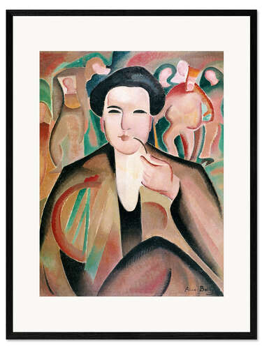 Kehystetty taidepainatus Portrait of Arthur Honegger in "Roi David", 1922