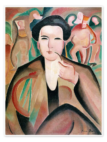 Poster Portrait von Arthur Honegger in "Roi David", 1922