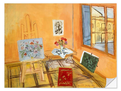Wall sticker Atelier with bouquet