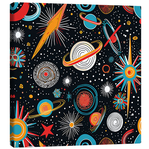 Canvas print Vintage Space World