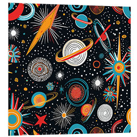 Foam board print Vintage Space World