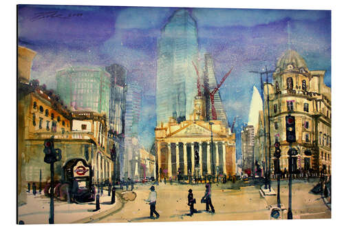 Aluminium print London Bank Junction