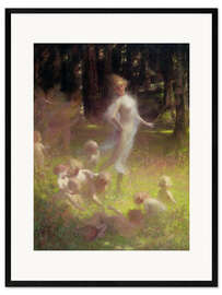 Framed art print Fairy and sprites in the undergrowth