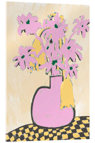 Akrylglastavla Pink Vase