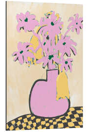 Tableau en aluminium Pink Vase