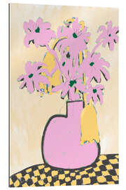 Tableau en plexi-alu Pink Vase