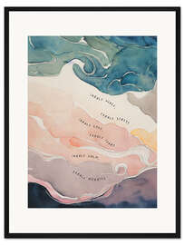 Gerahmter Kunstdruck Inhalesequence